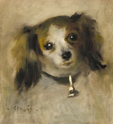 Kopf eines Hundes, 1870